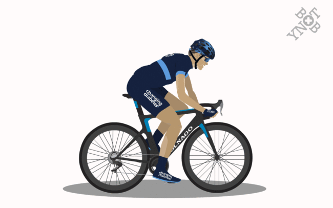 Team Novo Nordisk GIF animation WDD Graphic Design Bicycling design